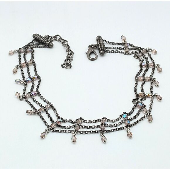 Vintage Christian DIOR Multistrand Layered Beaded Choker Necklace John Galliano - Picture 7 of 9